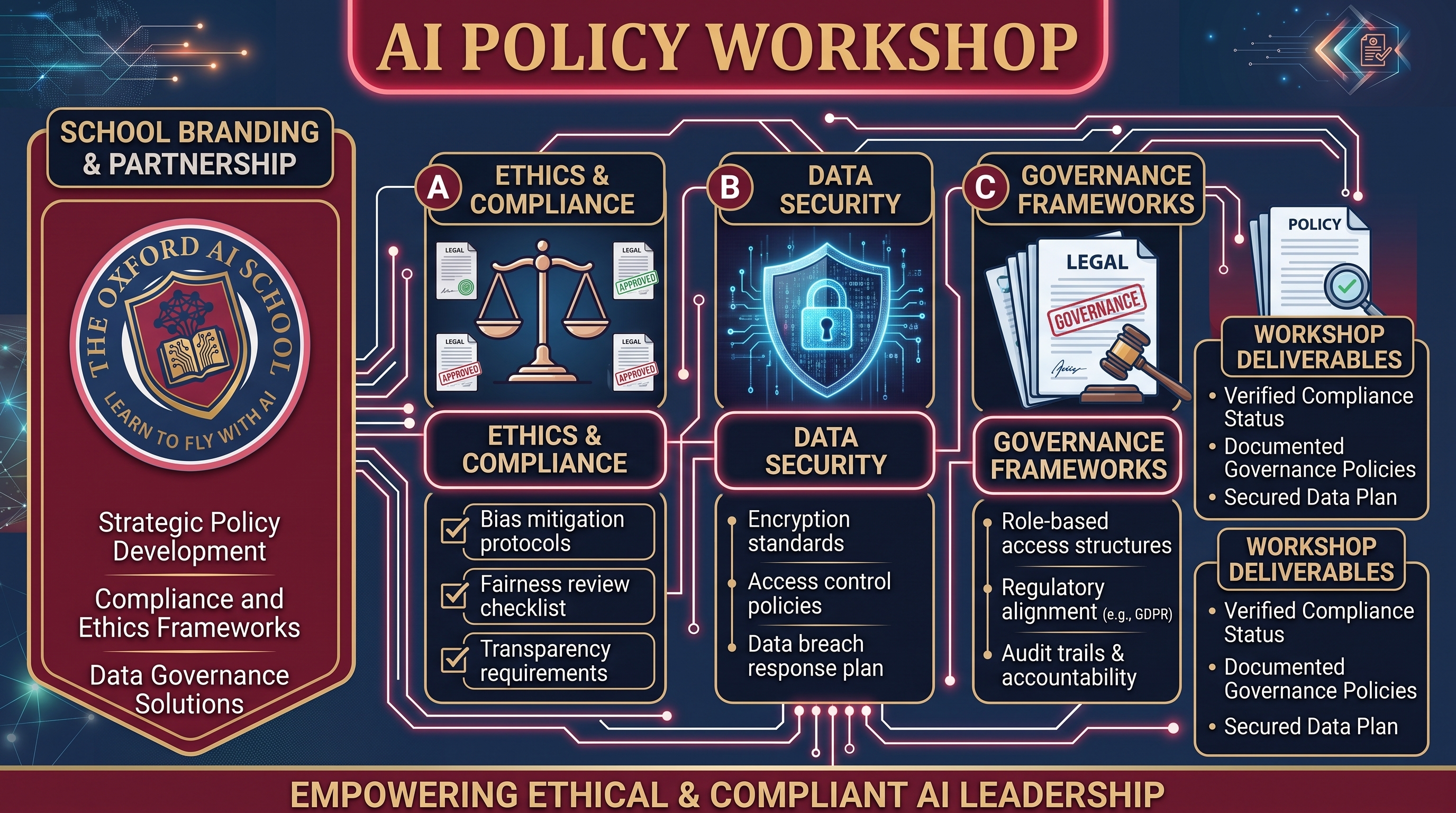 AI Policy Workshop training from The Oxford AI School.